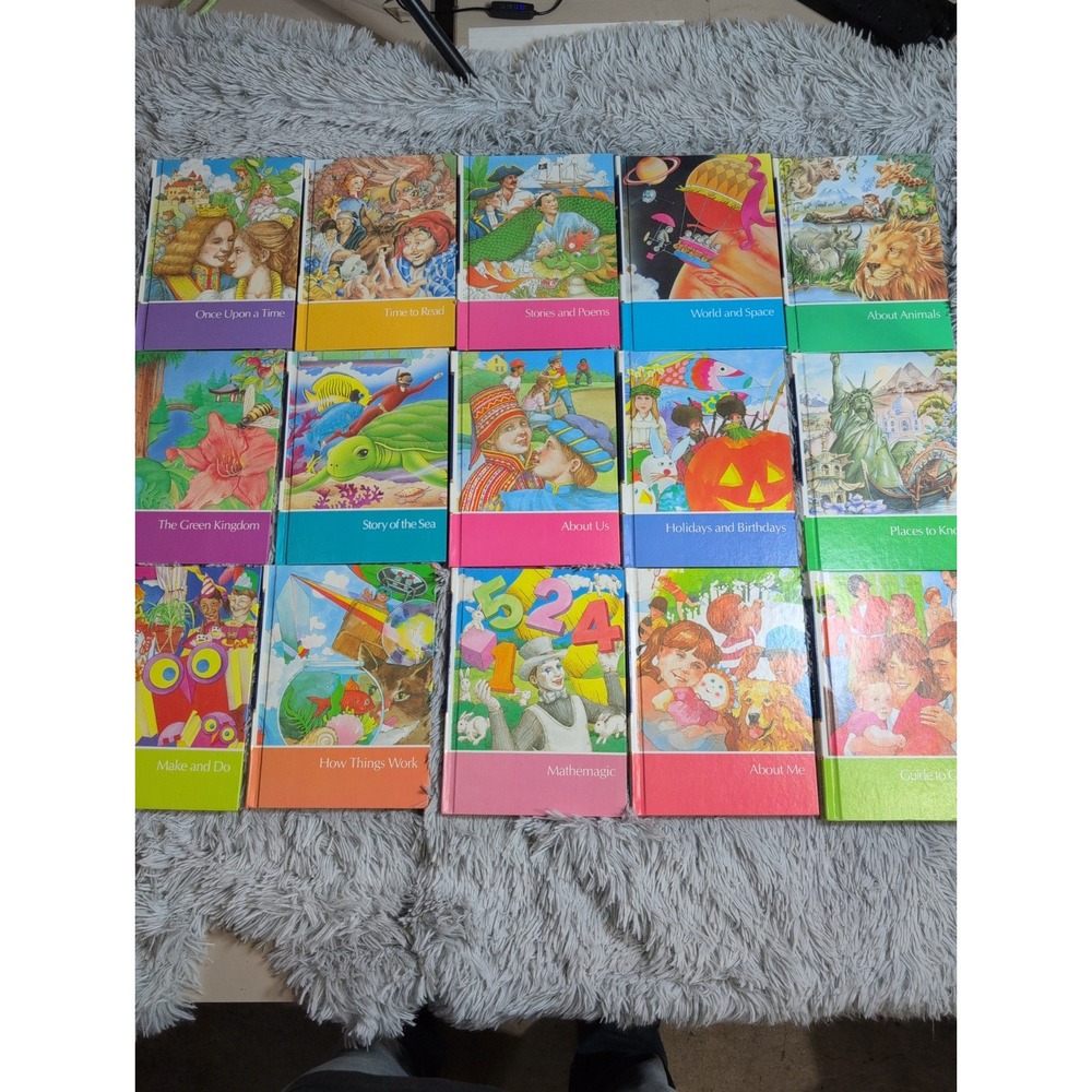 Vintage CHILDCRAFT Volumes 1- 15 Set Hardcover Homeschool Learning Teaching